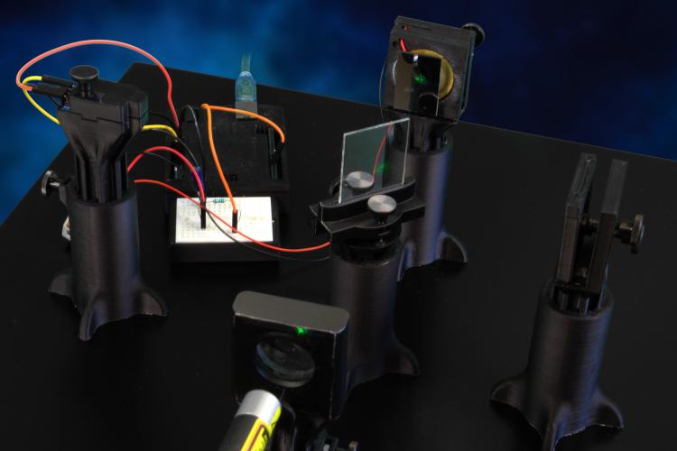 3D-printed Laserlab setup with the Michelson Interferometer setup