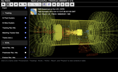 CMS event display example.