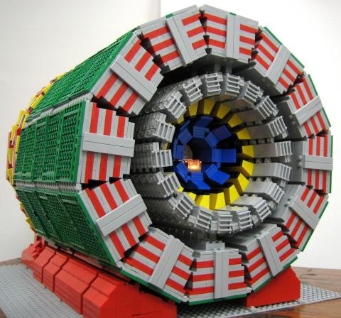 LEGO model of the CMS detector.