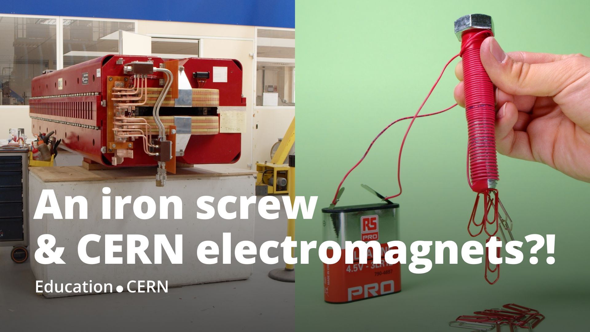 An iron screw & CERN electromagnets?! – Solvay DIY video