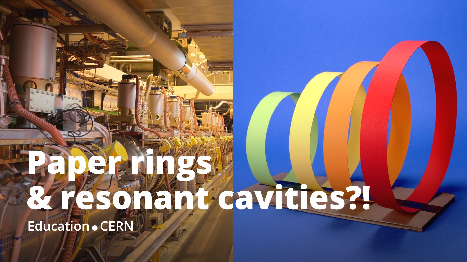 Paper rings and resonant cavities?! – Solvay DIY video